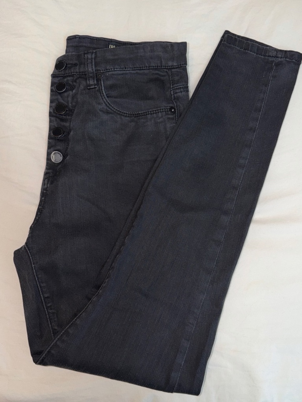 Blank NYC Black Skinny Button-Fly Jeans